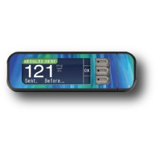 STICKER BAYER CONTOUR® NEXT USB / MODELO Estampado azul [20_5]