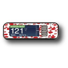 STICKER BAYER CONTOUR® NEXT USB / MODELO Pegadas vermelhas [27_5]