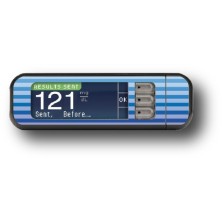 STICKER BAYER CONTOUR® NEXT USB / MODELO Rayas azules [28_5]