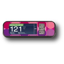 STICKER BAYER CONTOUR® NEXT USB / MODELL Rosa Kreise [104_5]