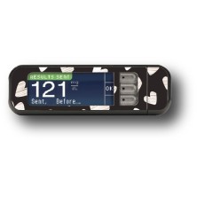 STICKER BAYER CONTOUR® NEXT USB / MODELL Silbere Herzen [114_5]