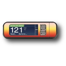 STICKER BAYER CONTOUR® NEXT USB / MODELO Destellos naranja y amarillo [117_5]