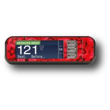STICKER BAYER CONTOUR® NEXT USB / MODELLO Lune e stelle rosse [181_5]