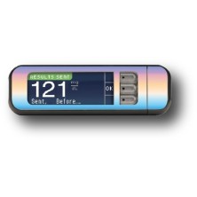 STICKER BAYER CONTOUR® NEXT USB / MODELL Blaue und lila Blitze [188_5]
