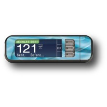 STICKER BAYER CONTOUR® NEXT USB / MODELO Tecido azul transparente [210_5]