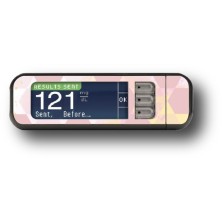 STICKER BAYER CONTOUR® NEXT USB / MODELO Hexágonos rosados [220_5]