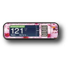 STICKER BAYER CONTOUR® NEXT USB / MODELL pinke Blumen [222_5]