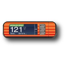 STICKER BAYER CONTOUR® NEXT USB / MODELO Listras vermelhas [224_5]