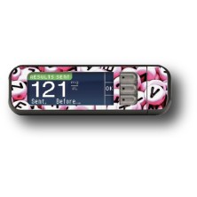 STICKER BAYER CONTOUR® NEXT USB / MODELL Rosa Alphabet [199_5]