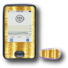 PACK STICKERS DEXCOM® G6 / MODEL Gold threads [13_7]