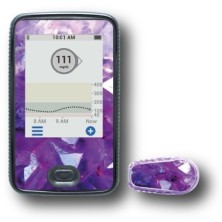 PACK STICKERS DEXCOM® G6 / MODÈLE  Pierre violette [22_7]