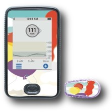 PACK STICKERS DEXCOM® G6 / MODEL Colorful balloons [54_7]