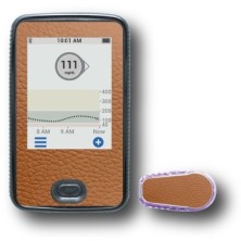 PACK STICKERS DEXCOM® G6 / MODEL Brown leather [87_7]