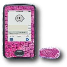 PACK STICKERS DEXCOM® G6 / MODELO Serpiente rosa [142_7]