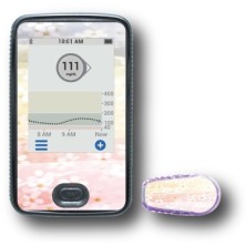 PACK STICKERS DEXCOM® G6 / MODEL White flowers [159_7]