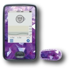 PACK STICKERS DEXCOM® G6 / MODEL Purple pyramids [163_7]