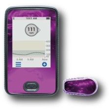 PACK STICKERS DEXCOM® G6 / MODEL Purple abstract [166_7]
