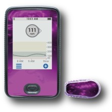 PACK STICKERS DEXCOM® G6 / MODELO Resumo roxo [166_7]