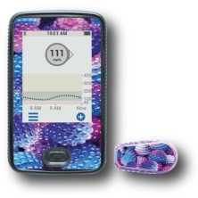 PACK STICKERS DEXCOM® G6 / MODEL Purple balls [167_7]