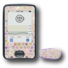 PACK STICKERS DEXCOM® G6 / MODÈLE  Queue de sirène rose claire [174_7]