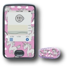 PACK STICKERS DEXCOM® G6 / MODEL White unicorns [193_7]