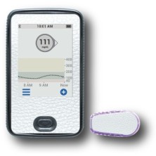 PACK STICKERS DEXCOM® G6 / MODEL White leather [196_7]