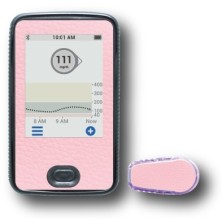 PACK STICKERS DEXCOM® G6 / MODEL Pink leather [197_7]