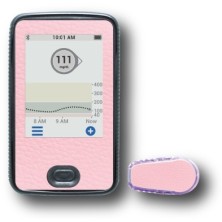 PACK STICKERS DEXCOM® G6 / MODELL Rosa Leder [197_7]