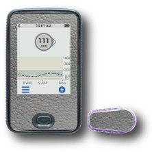 PACK STICKERS DEXCOM® G6 / MODEL Gray leather [201_7]