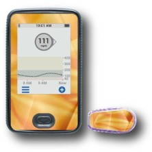 PACK STICKERS DEXCOM® G6 / MODÈLE  Tissu orange [211_7]