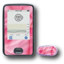 PACK STICKERS DEXCOM® G6 / MODEL Pink fabric [231_7]