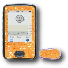 PACK STICKERS DEXCOM® G6 / MODELLO Coda di sirena d'oro [235_7]