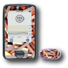PACK STICKERS DEXCOM® G6 / MODEL Colored woods [243_7]
