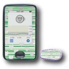 PACK STICKERS DEXCOM® G6 / MODELL Codierte Herzen [248_7]