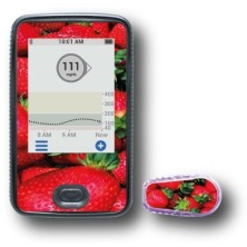 PACK STICKERS DEXCOM® G6 / MODÈLE  Des fraises [254_7]