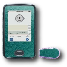 PACK STICKERS DEXCOM® G6 / MODEL Green leather [261_7]