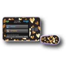 PACK STICKERS TANDEM + DEXCOM® G6 / MODEL Gold hearts [113_9]