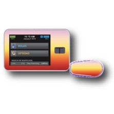 PACK STICKERS TANDEM + DEXCOM® G6 / MODEL Orange and yellow flashes [117_9]