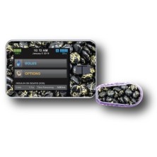 PACK STICKERS TANDEM + DEXCOM® G6 / MODÈLE  Pierres or et noires [146_9]