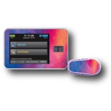 PACK STICKERS TANDEM + DEXCOM® G6 / MODEL Blue and pink abstract [187_9]
