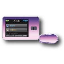 PACK STICKERS TANDEM + DEXCOM® G6 / MODÈLE  Flash blanc et violet [192_9]