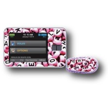 PACK STICKERS TANDEM + DEXCOM® G6 / MODEL Pink alphabet [199_9]