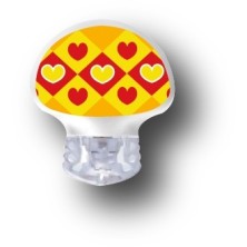 STICKER GUARDIAN / MODEL Yellow and red hearts [120_11]
