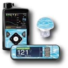 PACK STICKERS MEDTRONIC + GUARDIAN + BAYER CONTOUR® NEXT USB / MODELLO Acqua [12_12]