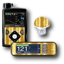 PACK STICKERS MEDTRONIC + GUARDIAN + BAYER CONTOUR® NEXT USB / MODELO Fios de ouro [13_12]