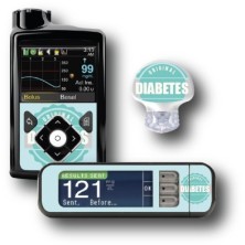 PACK STICKERS MEDTRONIC + GUARDIAN + BAYER CONTOUR® NEXT USB / MODELLO Diabete [57_12]