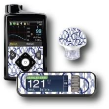 PACK STICKERS MEDTRONIC + GUARDIAN + BAYER CONTOUR® NEXT USB / MODELO Loop de diabetes [109_12]