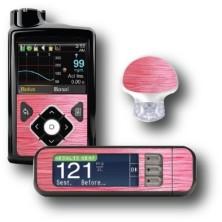PACK STICKERS MEDTRONIC + GUARDIAN + BAYER CONTOUR® NEXT USB / MODEL Pink rope [111_12]