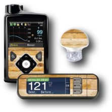 PACK STICKERS MEDTRONIC + GUARDIAN + BAYER CONTOUR® NEXT USB / MODELLO Tarima Wood [121_12]