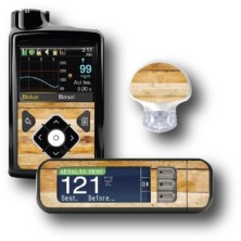 PACK STICKERS MEDTRONIC + GUARDIAN + BAYER CONTOUR® NEXT USB / MODEL Wooden platform [121_12]